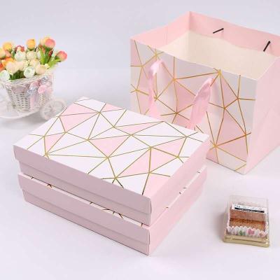 China 2022 New Handmade Chocolate Gift Box Candy Gift Box Nut Gift Box Pink Paperboard for sale