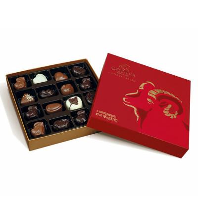 China Recyclable Large Grade Chocolate Gift Box Candy Gift Box Nut Gift Box Stock Top Cardboard for sale