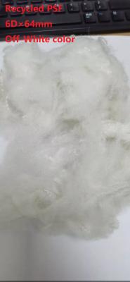 China 6D×64mm Polyester Staple Fiber 100% Polyester Chip Raw Material Round Synthetic Textile Fiber for sale