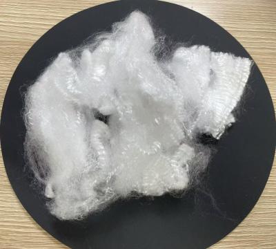 China Polypropylene Staple Fiber 6D×100mm UV Resistant White for sale