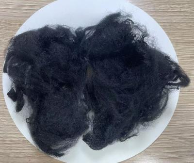 China Polypropylene Staple Fiber 6D×100mm UV Resistant Black for sale
