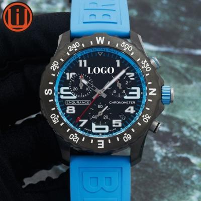 China Chronograph Men Watch Top Quality Professional Luxury Wrist Quartz Timing Function Watches for sale