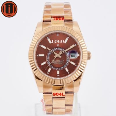 China Free Automatic Date Shipping 2813 Sky Dweller 3A Wrist 42mm Steel Automatic Movement 904L Men Luxury Watches for sale