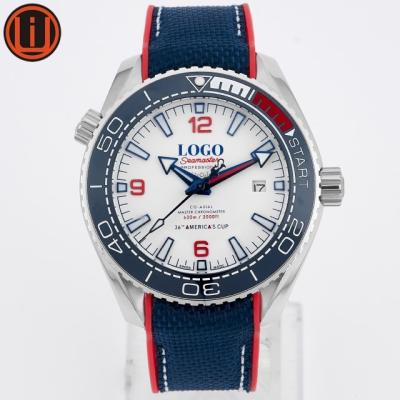 China Free Shipping Auto Date Customized Mechanical Watches 2813 Movement Sea Master Luxury Watches for sale