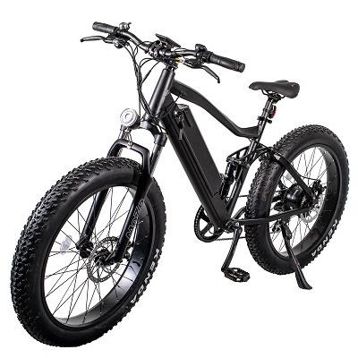 China Aluminum Alloy Fast Speed Mountain Bike MTB Electric Bike Fat Bike Easy Rider 26*4.0 Tire Full Suspension for sale