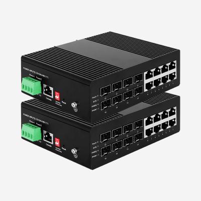China Proteja a sua rede com 16 Portos Industrial Layer 2 Gigabit Switch gerenciado e recursos avançados de segurança à venda
