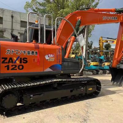 China Low working hour used 12ton excavators Hitachi Zaxis 120 ex120 crawler digger excavator with nice condition 0.52M³ for sale