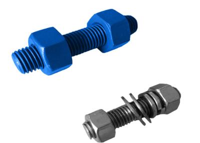Κίνα Μπλε ASME B18.31 Fluoro ή μπουλόνι και καρύδια δεκαεξαδικού επιστρώματος άνθρακα HDG προς πώληση
