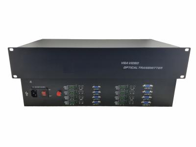 China 8forward video/8 return audio/8 rs232/1080p/60hz fiber optic converter single mode single core for sale