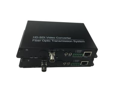 Κίνα SMF 20KM τηλεοπτικά στοιχεία +Ethernet συσκευών αποστολής σημάτων RS485 οπτικών ινών δεκτών SDI οπτικής ίνας 1080P 60Hz προς πώληση