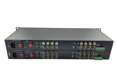 中国 1チャネル逆RS485データの繊維のビデオ コンバーターへの16ch解除されていないTVI/CVI/AHD 1080P 販売のため