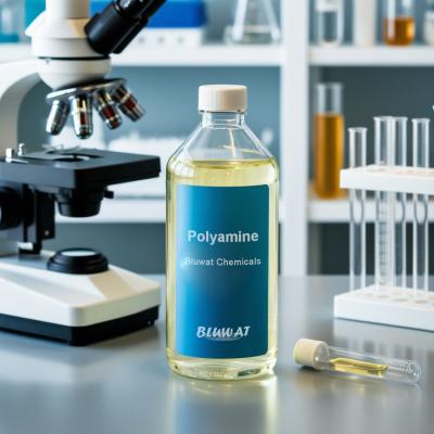 China Water Soluble Polymers Polyamine Coagulant Aids In Water Treatment Retention And Drainage Aids For Paper Industry for sale