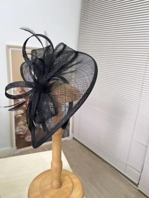 China Suplementos de moagem Sinamay Feather Fascinator 10*20 cm à venda
