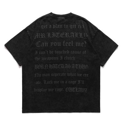 China 2021 Summer New Fashion Men's Letter Foam Printing Short Sleeve T-shirt for sale