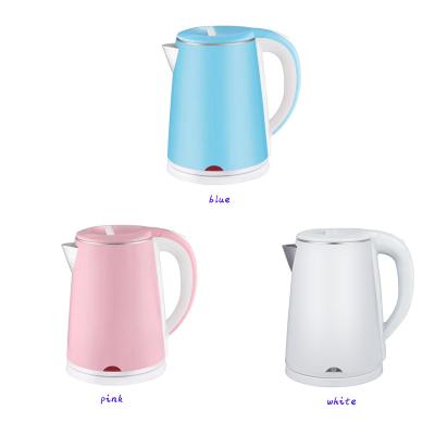 China Small low price 360 degree rotation morden coffee tea water heater stainless steel cordless electric kettles double 1L 1.2L with heater jug spare parts for sale
