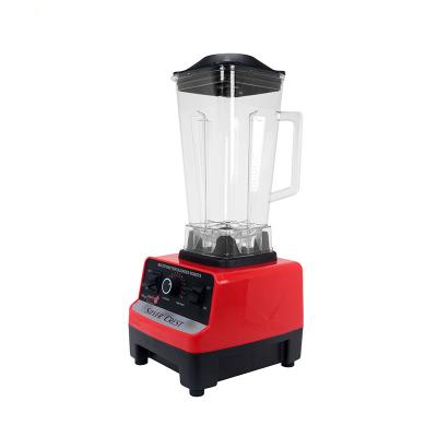 China Ice Crushing Food Processor 220v 50hz Commercial High Speed Large Plastic Fruit Blender Heavy Duty Machine for sale