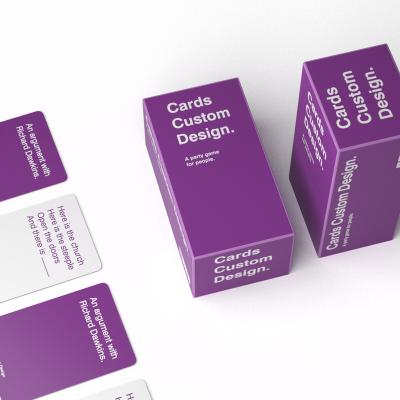 China Eco-friendly Material Popular Paper Board Game Customized Printed Playing Card Games for Kids for sale