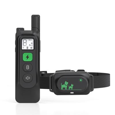China Sell Dog Trainning 1300ft Waterproof Remote Dog Shock Collar Superior Rechargeable Anti Bark Training Dog Collar for sale