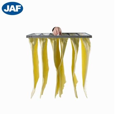 China JAF Direct Factory Supply 8 Pockets Glass Fiber Bag Filter Air Conditioning Filter Medium Efficiency Filter Hotels for sale