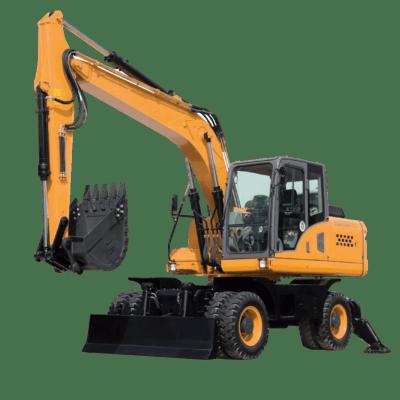 China Construction Material Shops WT-155W Wheeled Excavator From Chinese Manufacturer | Brand New Mini Excavator | Construction machinery | earthmoving equipment for sale