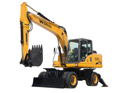 China Brand new construction material stores WT-75W wheel excavator for sale, China manufacturer of construction machinery, factory direct supply of excavators for sale