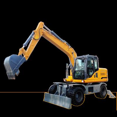 China Factory WT-100W 10 Ton Wheeled Excavator from Chinese Excavator Manufacturer, brand new construction machinery, earthmoving equipment for sale