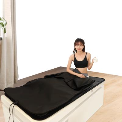 China Esferas de íons negativos pretos Sauna de infravermelho com 12 luzes fotônicas para efeito potencial de queima de gordura à venda