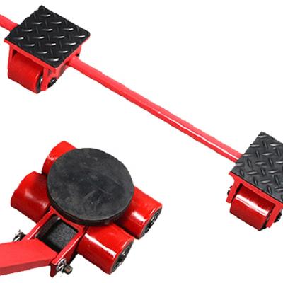 China Industrial Sized 6 - 30 Ton Loading Rotate 360 Degree Beach Trolley Roller Skates Moving Machinery Equipment CRA Cargo Trolley Skids / Cargo Roller for sale