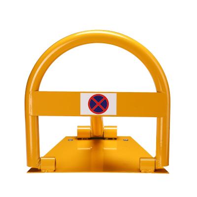 China Galvanized pipe wholesale Manufacturers With Warning Stripes Waterproof durable reliable Barrier Locked Traffic Parking Signs Car for sale