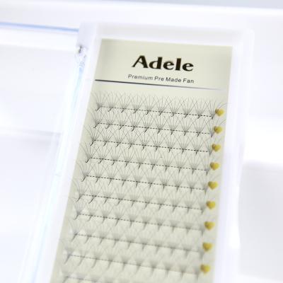 China Fans Natural Private Label Premade Eyelash Extensions False Mink Eyelash Extensions Silk Volume Lash Extension for sale