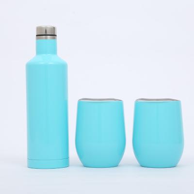 China PORTABLE Double Wall Stainless Steel Vacuum Flask Bottle Set In Egg Shape for sale