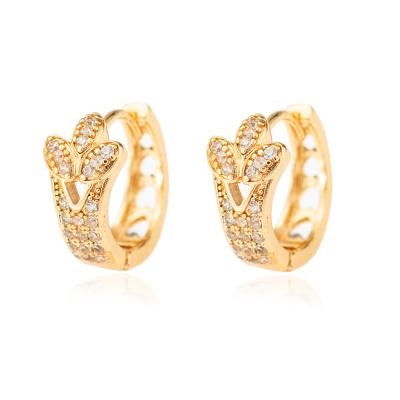 China CLASSIC Mingxi jewelry factory supplier sale at a low price indian jewelry 14k gold plated circle earrings volume for sale