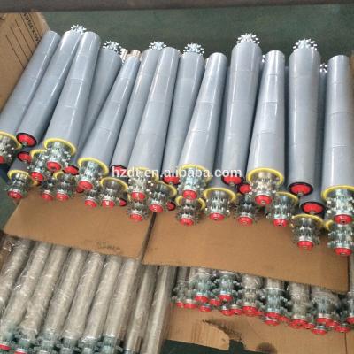 China Material Handling Material Conveying Conveying System Steel Tube Conveyor Roller / Double Sprocket Conveyor Roller for sale
