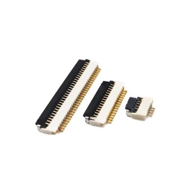 Κίνα Σύνδεσμος FPC/FFC 0,5MM Στροφή 0510 Flip Flop Κάτω σύνδεση Ευέλικτη σειρά Σημείο ύψος 1.0MM4-12-50P προς πώληση