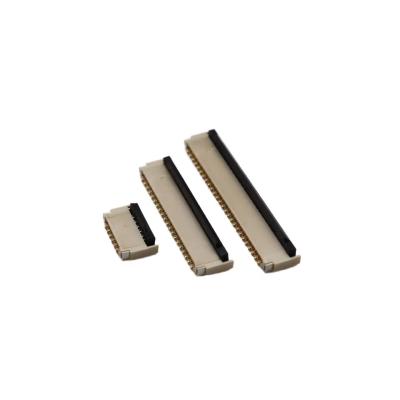 Κίνα Σύνδεσμος FPC/FFC 0,5 mm πλάτος εμπρός εισαγωγή πίσω κλειδαριά μαλακή σειρά εμβέλειας 1.0 mm 4/12/30/50P προς πώληση