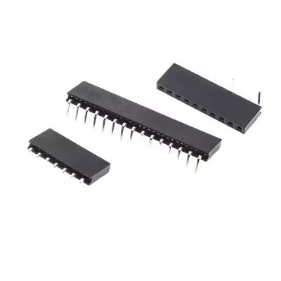 Chine Coupe de tête féminine courbée à une rangée unique de 2,0 degrés Horizontale de 2 mm Corde électronique à Corde Connecteurs mézanins 1*2P3P4P5P6P8P10Pins à vendre