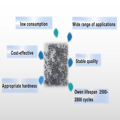 China Abrasive Steel Metal Rust Remover Ball Stainless Steel Pulled Media Stainless Steel Grinding Media Ball for sale