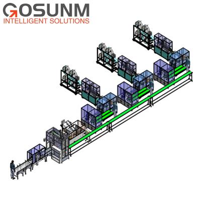 China High Production Efficiency New Product Link On Link Collection Machine Face Mask Automatic Mask Machine With Box Packing Line for sale