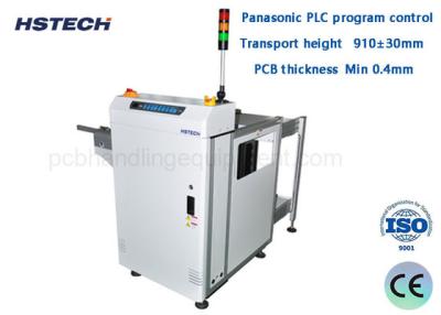 China LED-knopcontrolemodus met 3 Lolor-lichtdisplay 40mm Pitch 20M/Min 90 graden PCB Magazine Unloader HS-CU390 Te koop