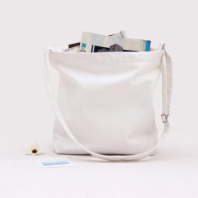 China 100% Popular Recycled Canvas Fan Shoulder Bag Eco-Friendly Literary Girls Zipper Bags With Shoulder Handle Shopping Bag for sale