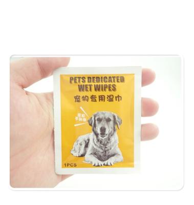 China Biodegradable Disposable Bamboo Dog Grooming Wet Wipes Sustainable Eco - Friendly for sale