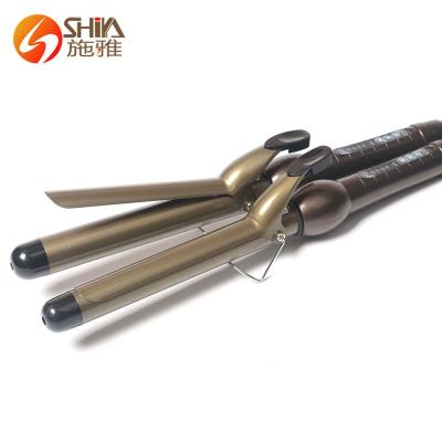 China Titanium/Ceramic Curler Magic Ceramic Hair Straightener and Wand for Hair Curling Hot Hair Salon Tools for sale