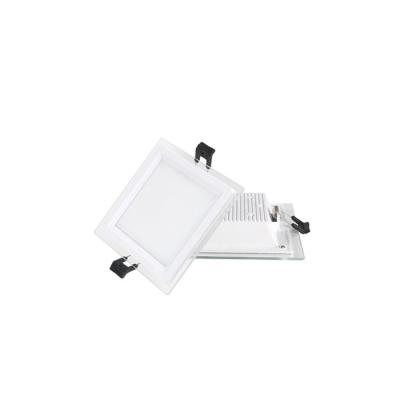 China Modern Best 24W Embedded Square Glass Led Panel Light 240*240mm for sale