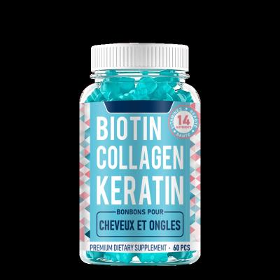 China Hair Growth For Supplements OEM Private Label 60pcs gummy Anti-Aging Brightening Skin Gummy Collagen Gummies skin whitening for sale