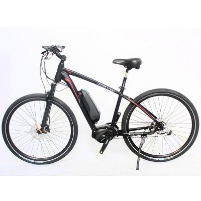China Moutain Bike High Quality Shimano 8 Speed Mid-Drive Suspension Mid-Drive Style Motor 28 Inch Electric Bike for sale