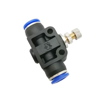 China PU / Factory Hose Unit Directly Change LSA Nylon Plastic Hose Speed Control Pneumatic Valve for sale