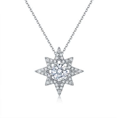 China CLASSIC Jewelry 925 Sterling Silver Top Quality Micro Pave Necklace Set Cubic Zirconia Octagon Pendant Necklace For Women for sale