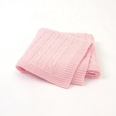 China Wholesale Multifunctional New Design 2022 Wearable Baby Wraps Windproof Newborn Infant Boys Girls Cotton Knit Throw Blankets for sale