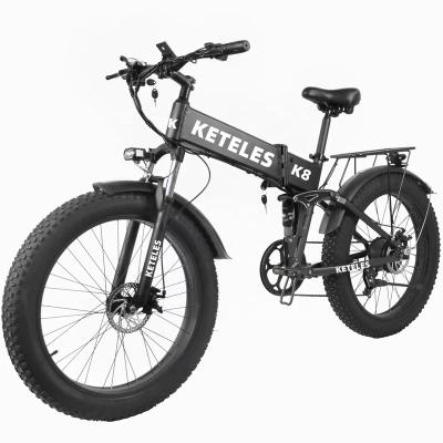 China Fat Alloy Keteles K8 Folding E-Bike 48V 350W 13AH Inch 1000W Motor 13AH Lithium Battery 7-Speed Electric Bicycle Bike for sale