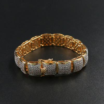 China Hiphop Factory Wholesale Amazon Style New Hot Punk Cuban Chain Bracelet for sale